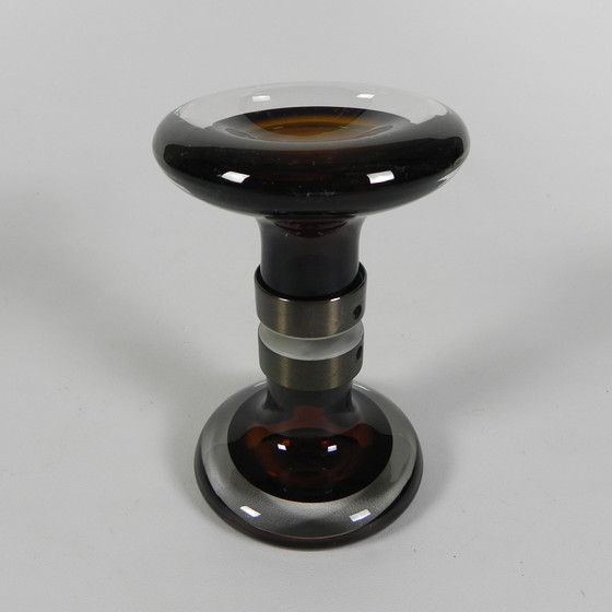 Image 1 of Seguso Deurgrepen In Muranoglas En Messing, Jaren 70