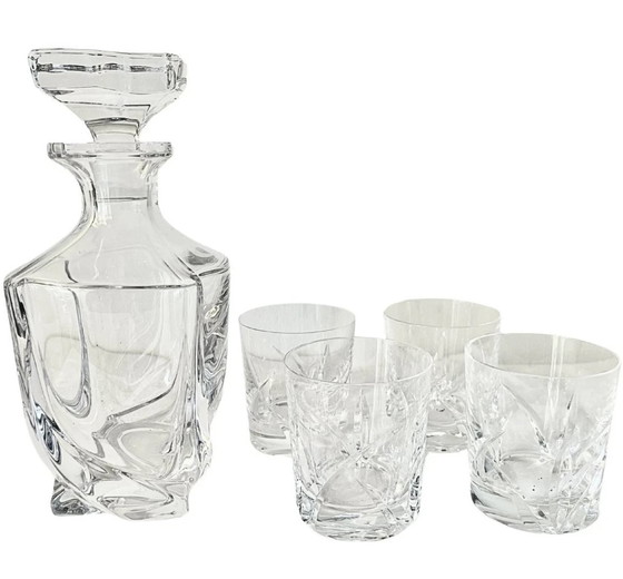 Image 1 of Vintage 5-delige Cristal Whisky set Cristal De Sevres