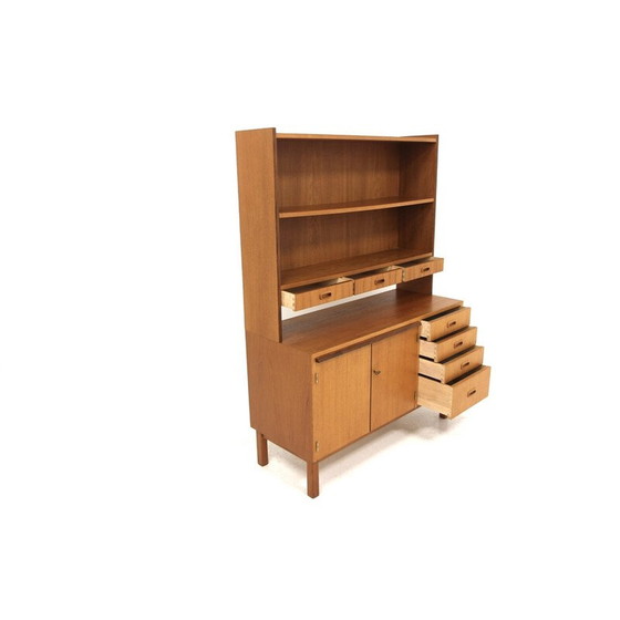 Image 1 of Vintage bureau van teak en beuken, Zweden 1960