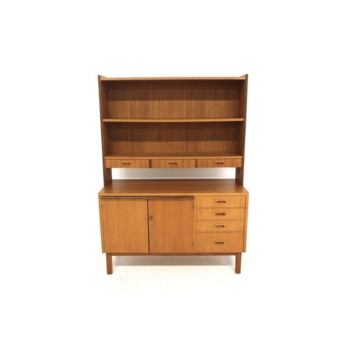 Vintage bureau van teak en beuken, Zweden 1960