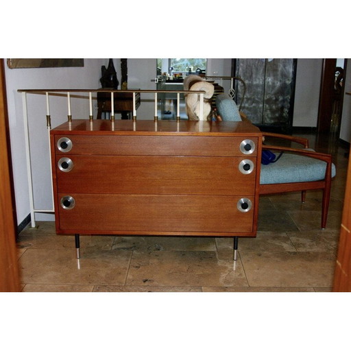 Vintage teakhouten ladekast van Giorge Coslin 1960