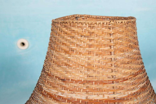 Vintage glazen Holmegaard tafellamp, Nordic table lamp