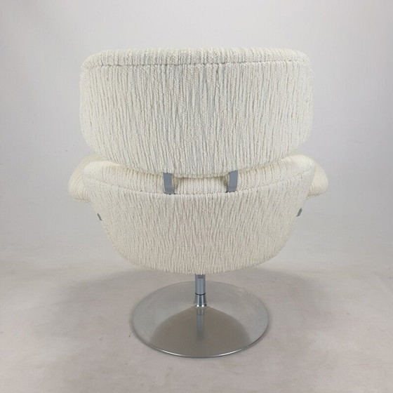 Image 1 of Vintage Tulip fauteuil en voetenbank van Pierre Paulin voor Artifort, jaren 1980