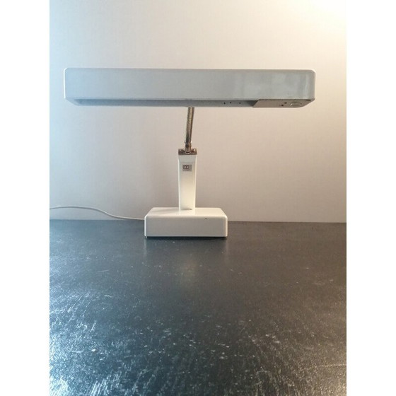 Image 1 of Vintage Kk leuchten pianolamp in gelakt hout en messing, Duitsland 1970