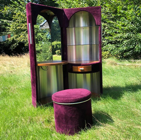 Image 1 of Vintage drankkast + krukje