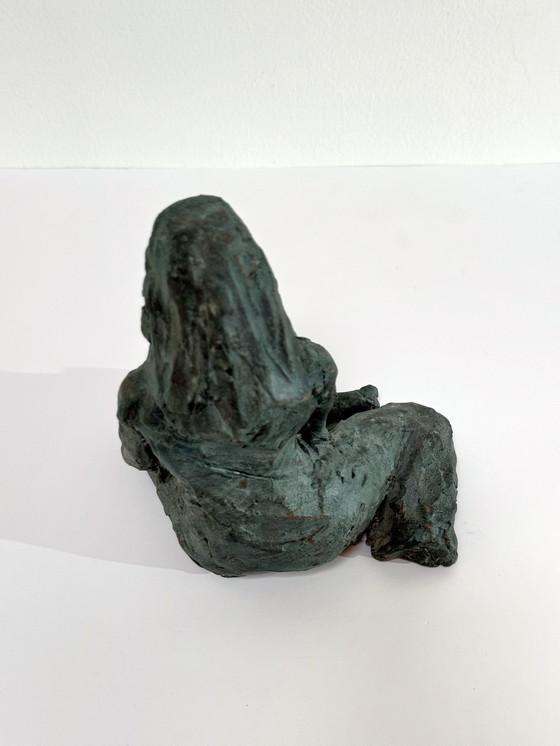 Image 1 of Terracotta sculptuur - een vrouw - Yolande Ide (1931)