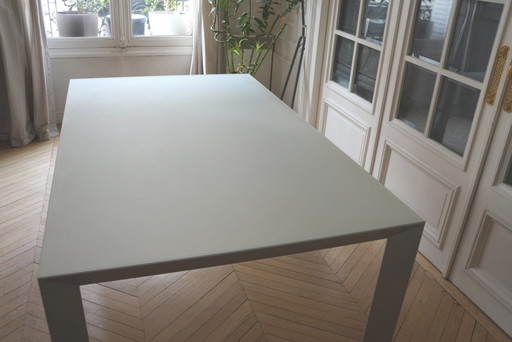 Zeer grote moderne Italiaanse uitschuifbare eettafel (260 cm) model Nori van Bartoli Design voor Kristalia.