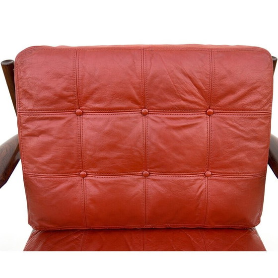 Image 1 of Paar vintage rozenhouten fauteuils van Grete Jalk voor France et Son, jaren 1960