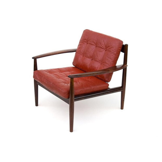 Image 1 of Paar vintage rozenhouten fauteuils van Grete Jalk voor France et Son, jaren 1960