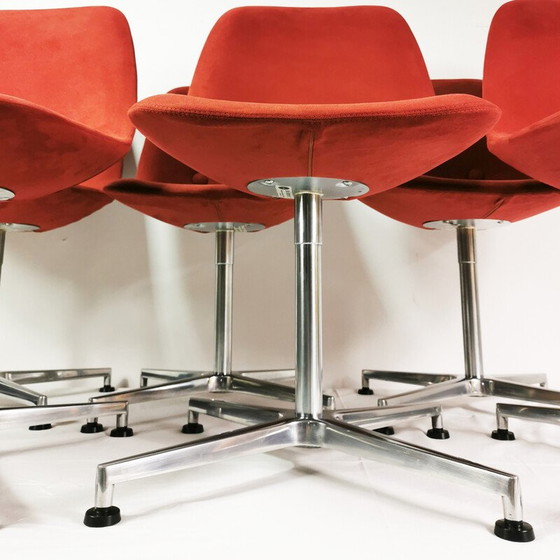 Image 1 of Set van 6 vintage "Eyes" stoelen van J.Foersom en P.Hiort-Lorenzen voor Erik Jorgensen, Denemarken 2009