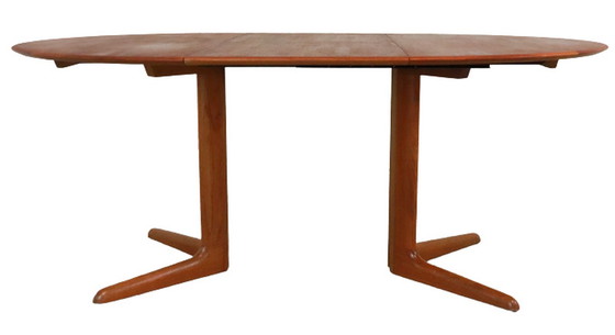 Image 1 of Vintage Deens design ronde eettafel 2x verlengbaar