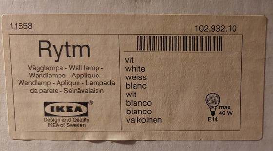 Image 1 of Ikea Wandlamp Rytm V606 