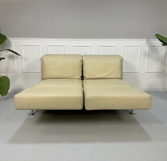 Image 1 of Brühl Moule Designer Sofa Lederen Bank Expositiestuk