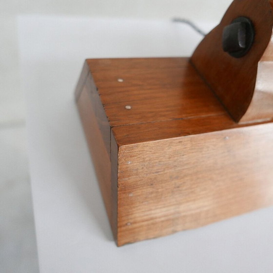 Image 1 of Vintage eiken lamp, België 1940