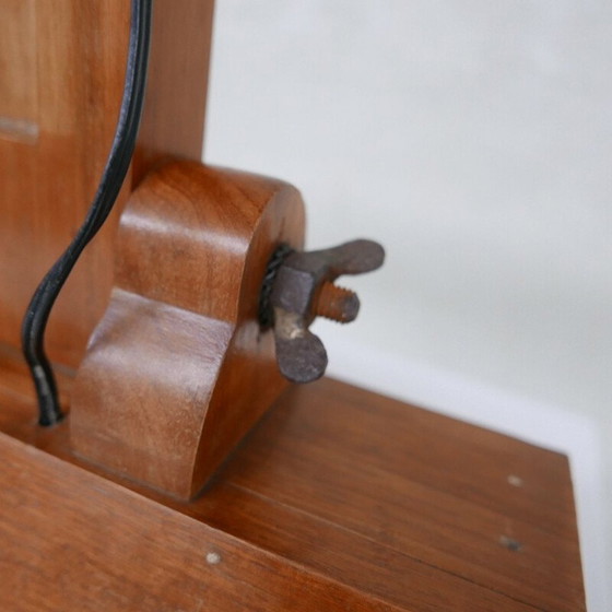 Image 1 of Vintage eiken lamp, België 1940