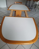 Danish Furniture Manufacturers J.L. Moller eettafel + zes stoelen