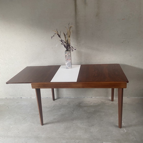 Image 1 of Vintage uitschuifbare Palissander Eetkamertafel 