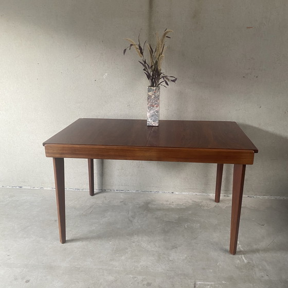 Image 1 of Vintage uitschuifbare Palissander Eetkamertafel 