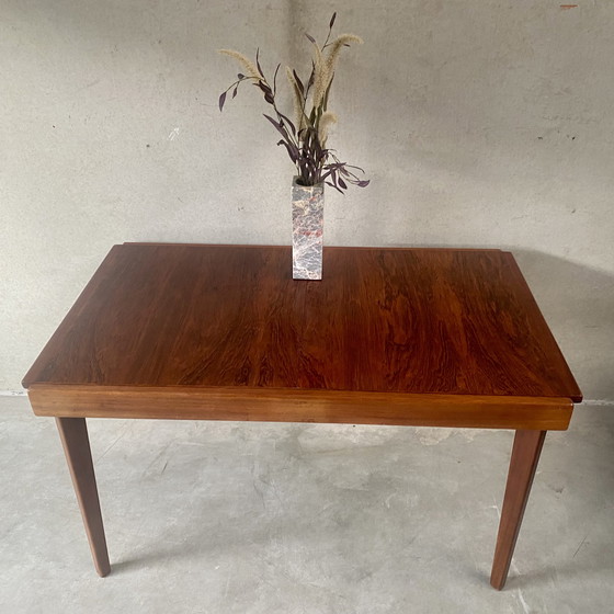 Image 1 of Vintage uitschuifbare Palissander Eetkamertafel 