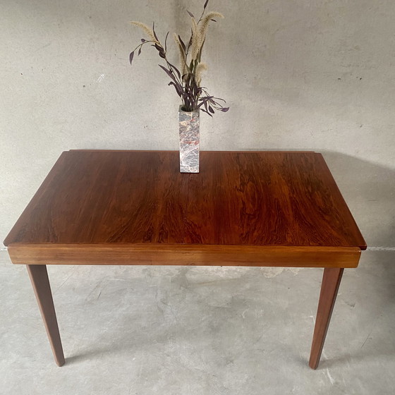 Image 1 of Vintage uitschuifbare Palissander Eetkamertafel 