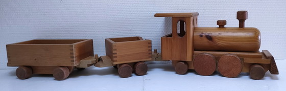 Image 1 of Wog Oostenrijk Vintage Houten Trein