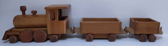 Image 1 of Wog Oostenrijk Vintage Houten Trein