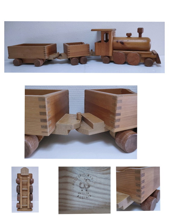 Image 1 of Wog Oostenrijk Vintage Houten Trein