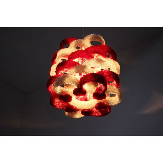 Image 1 of Vintage hanglamp van hard plastic, Tsjecho-Slowakije 1960