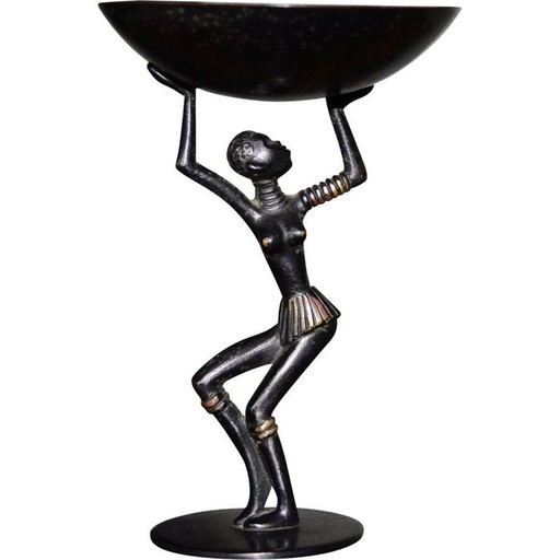 Vintage art deco bronzen sculptuur door Richard Rohac voor de Agénauer Workshops, 1930