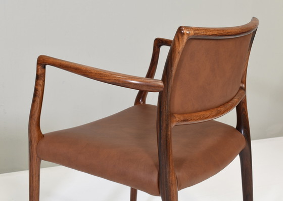 Image 1 of Niels O. Møller Model 65 Eetkamerstoelen - Denemarken, 1968