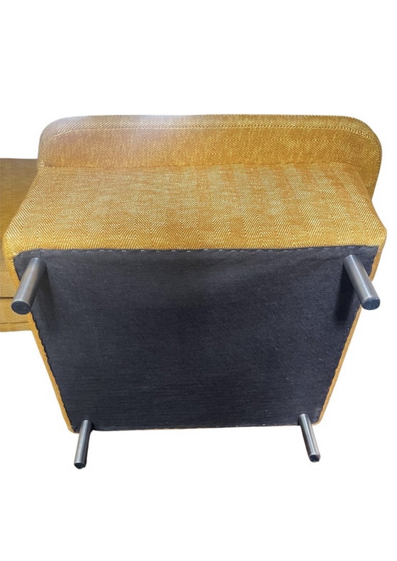 Image 1 of Vintage 3-zitsbank + fauteuil