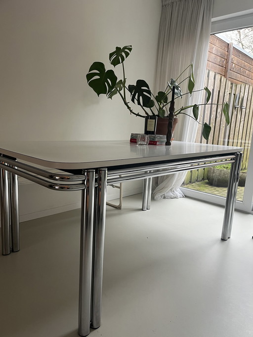 Moderne Eettafel chroom