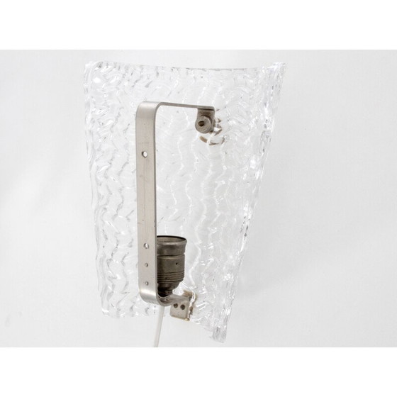 Image 1 of Paar vintage scandinavische kristallen wandlampen