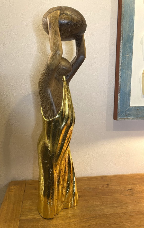 Image 1 of Wim van Mossevelde - Golden dance sculptuur