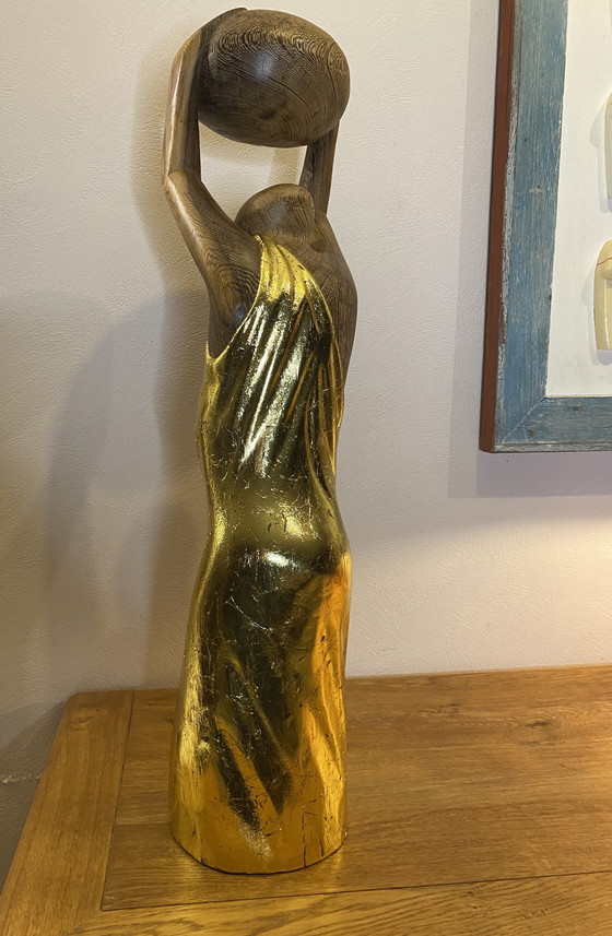 Image 1 of Wim van Mossevelde - Golden dance sculptuur