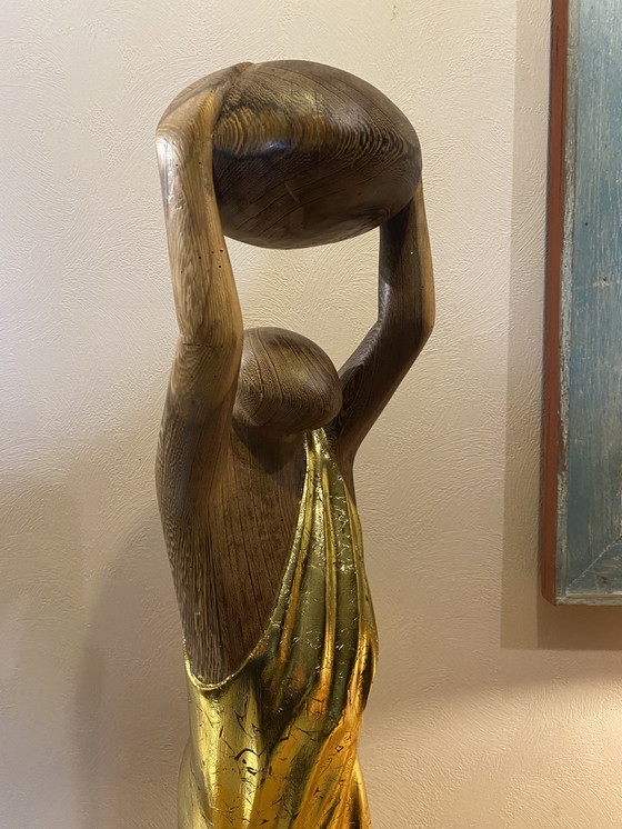 Image 1 of Wim van Mossevelde - Golden dance sculptuur