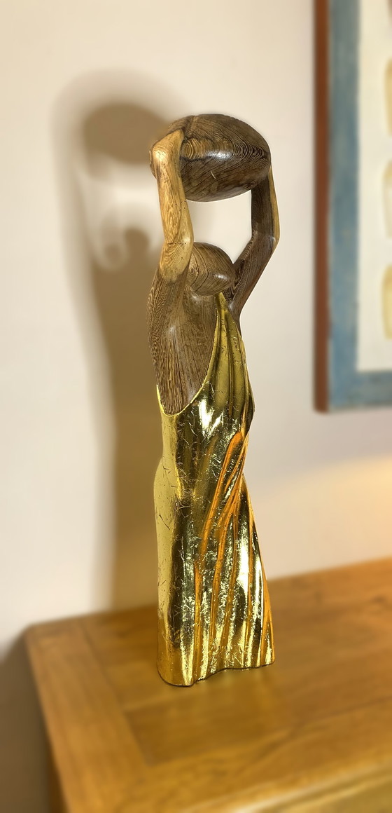 Image 1 of Wim van Mossevelde - Golden dance sculptuur