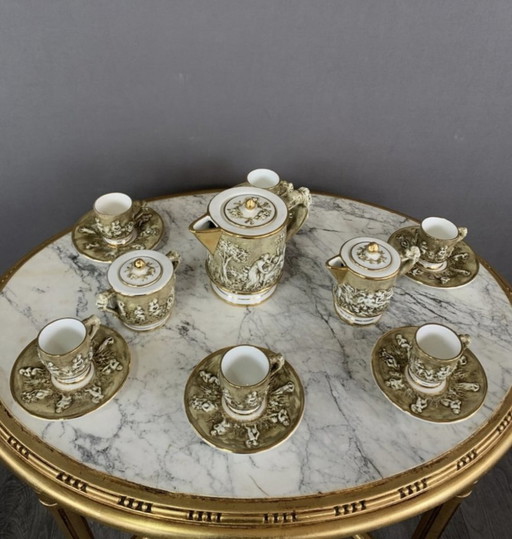 Vintage Capodimonte koffieset