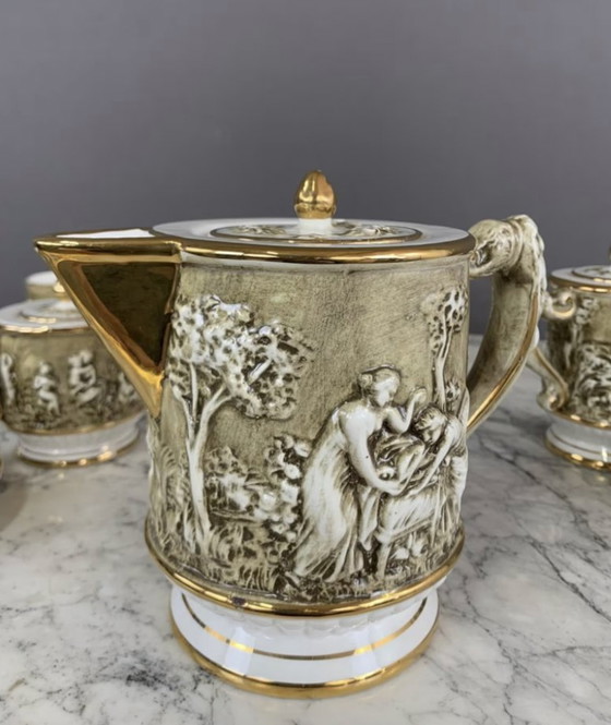 Image 1 of Vintage Capodimonte koffieset