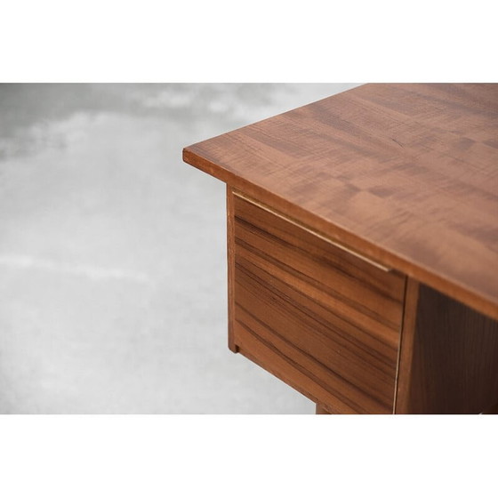 Image 1 of Scandinavisch teak bureau met laden, 1960