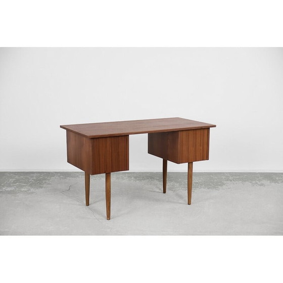 Image 1 of Scandinavisch teak bureau met laden, 1960