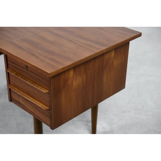 Image 1 of Scandinavisch teak bureau met laden, 1960