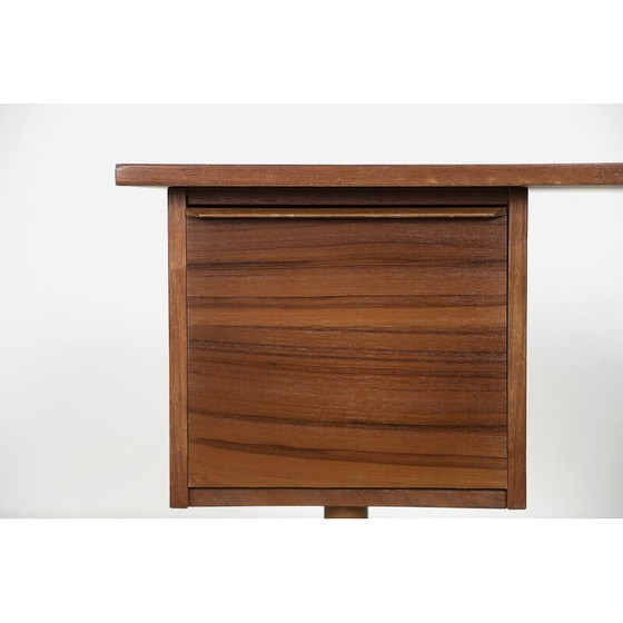 Image 1 of Scandinavisch teak bureau met laden, 1960