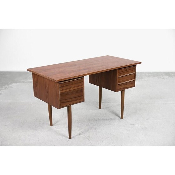 Image 1 of Scandinavisch teak bureau met laden, 1960