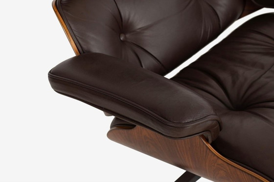 Image 1 of 1960 Charles Eames Voor Herman Miller Rosewood 670/671 Loungestoel & Ottoman