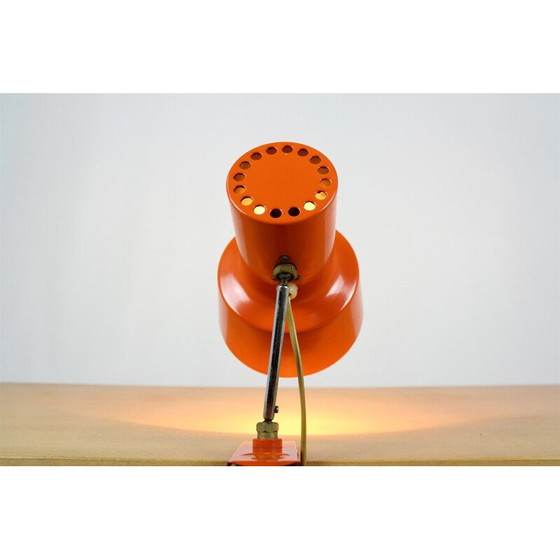 Image 1 of Vintage oranje metalen lamp voor Napako, 1970