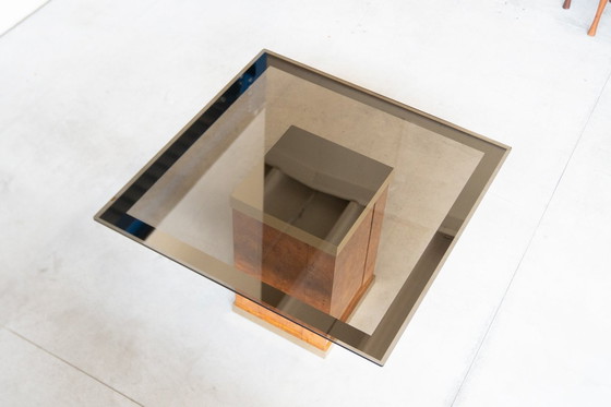 Image 1 of Tavolo Da Pranzo Vintage Attribuito A Jean Claude Mahey Per Roche Bobois - Anni '80