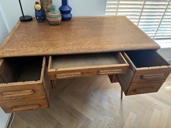 Image 1 of Vintage Houten Bureau