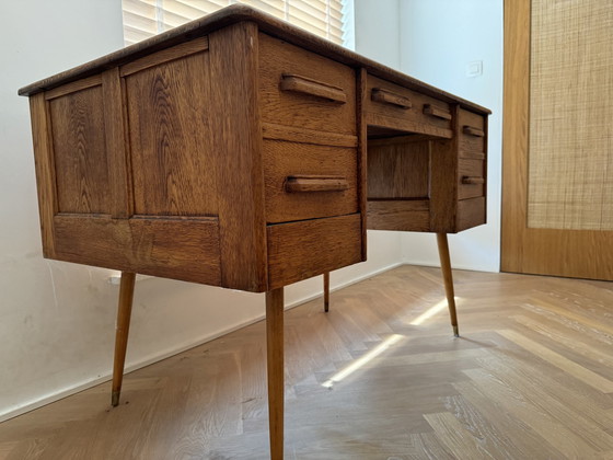 Image 1 of Vintage Houten Bureau