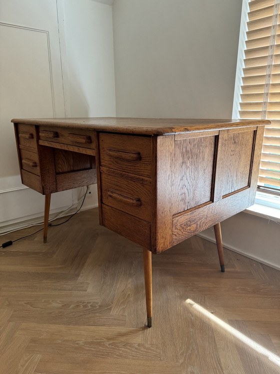 Image 1 of Vintage Houten Bureau